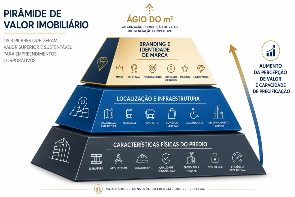imagem representando a piramide de valor imobiliario